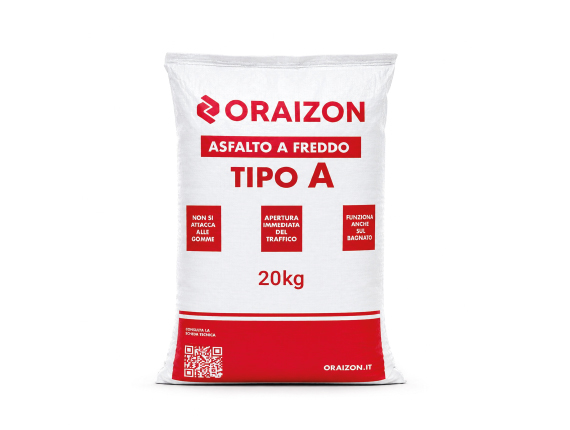 Asfalto a freddo Tipo A in sacchi da 20 kg Oraizon