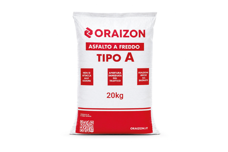 Asfalto a freddo Tipo A in sacchi da 20 kg Oraizon